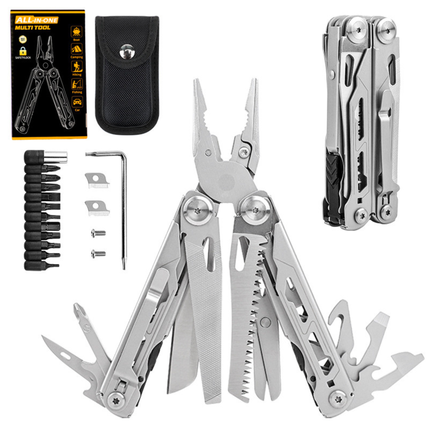 Tactical Multi-Tool Pliers Set - 17 Functions