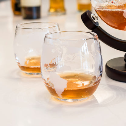 Connoisseur Creations Globe Decanter with Glasses Set