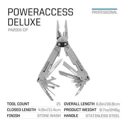 21 in 1 Compact Stainless Steel Multifunctional Tool