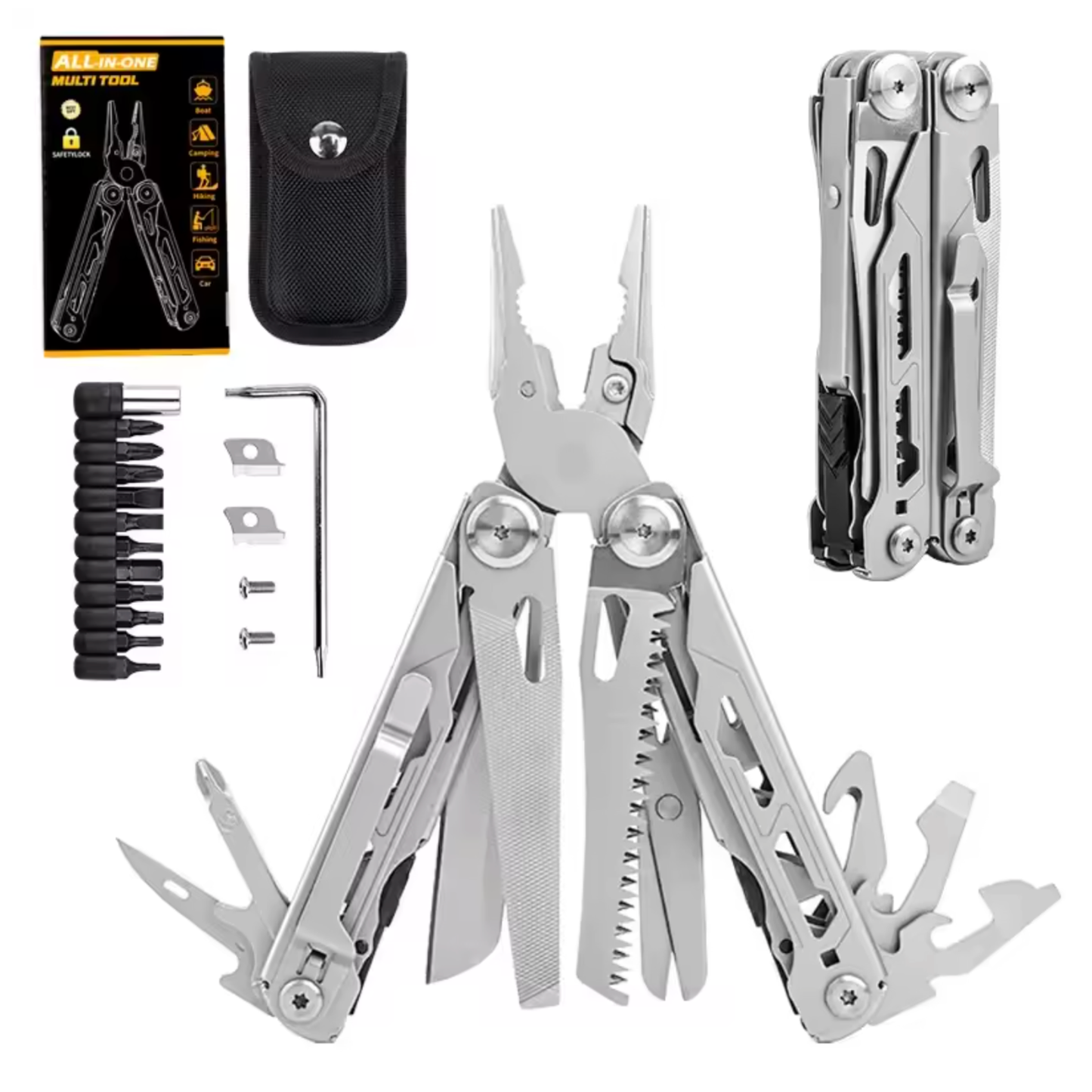 Tactical Multi-Tool Pliers Set - 16 Functions
